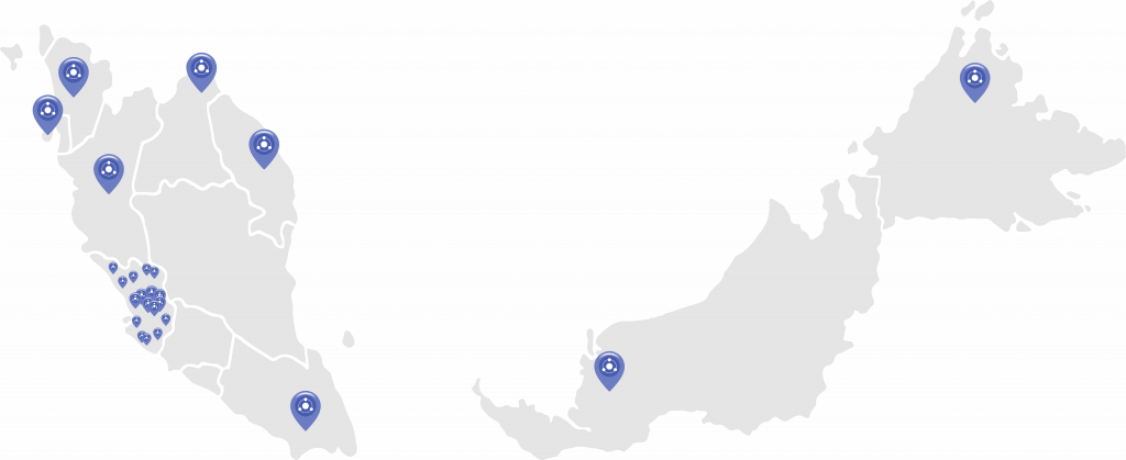 Qashier partner network across Malaysia