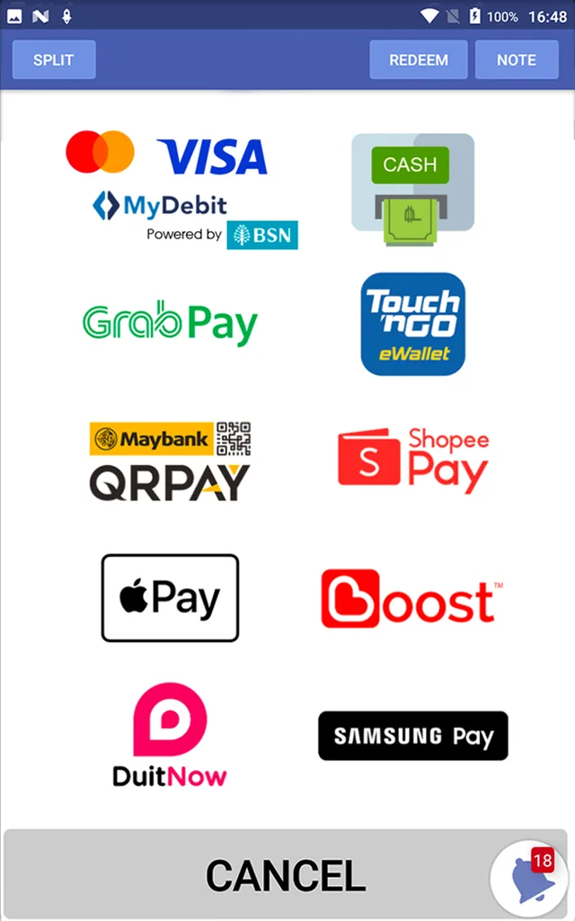 Payment Screen