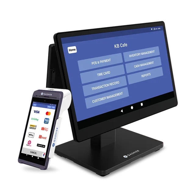QashierXL SLIM with QashierXS payment terminal
