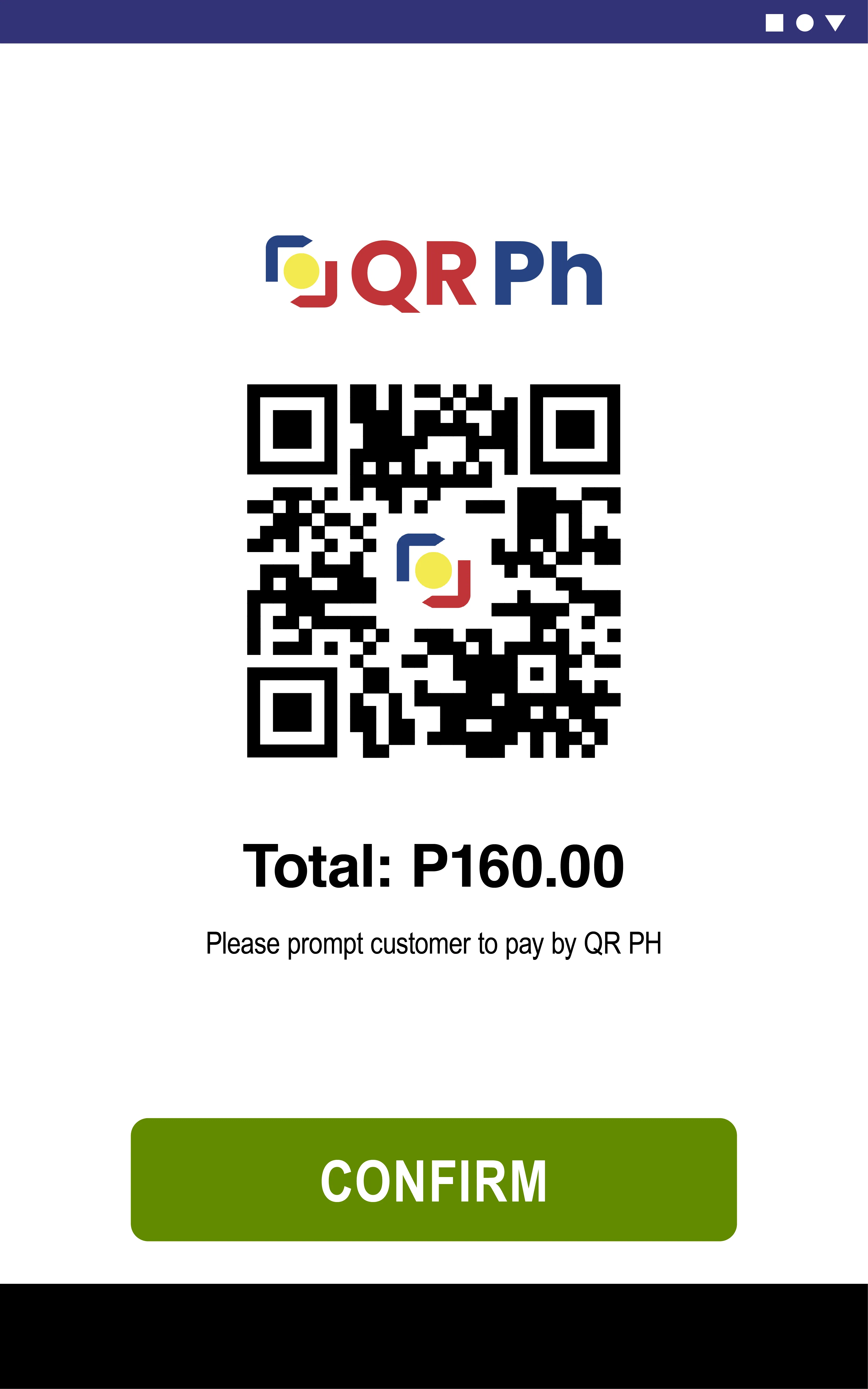 QR Ph payment screen