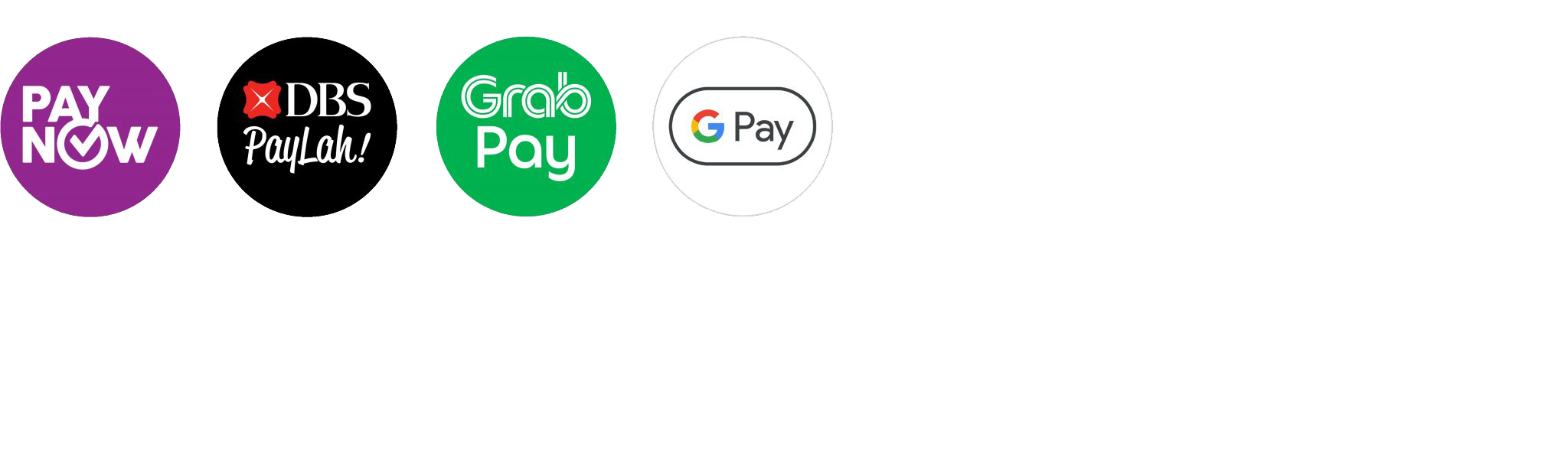 QR Ph, DBS PayLah, GrabPay, Google Pay