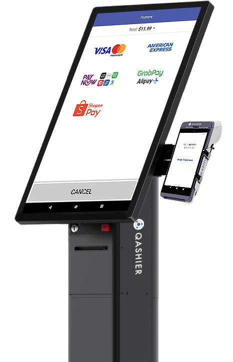QashierKiosk with QashierXS payment terminal