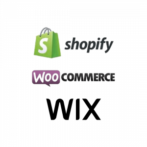 Plug in with Shopify, Wix or WooCommerce.