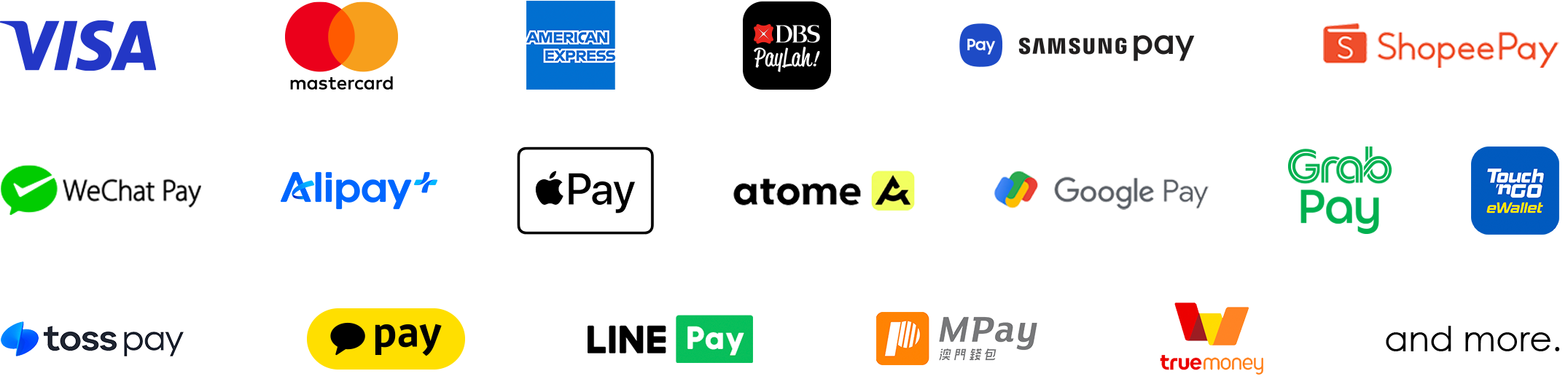Payment method logos