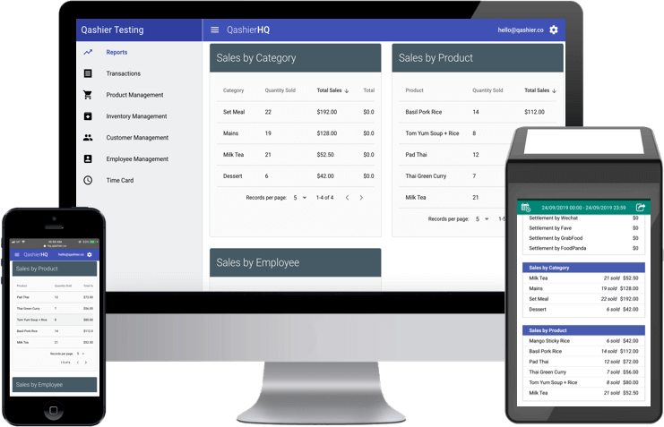 Qashier cloud-based POS on any device