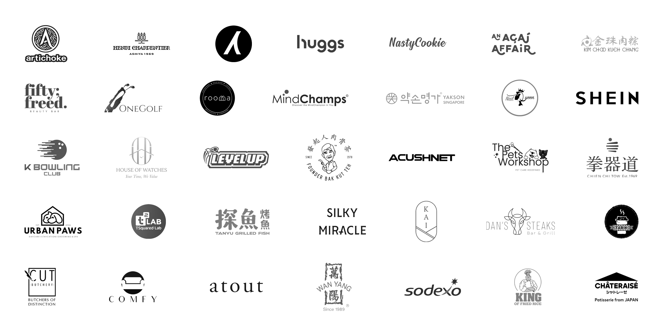 Trusted merchant logos