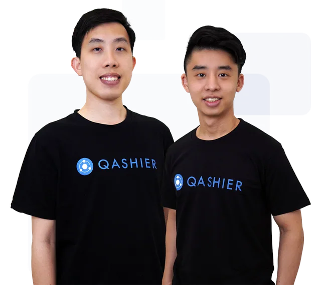 Qashier founders Christopher Choo and Franklin Zhao