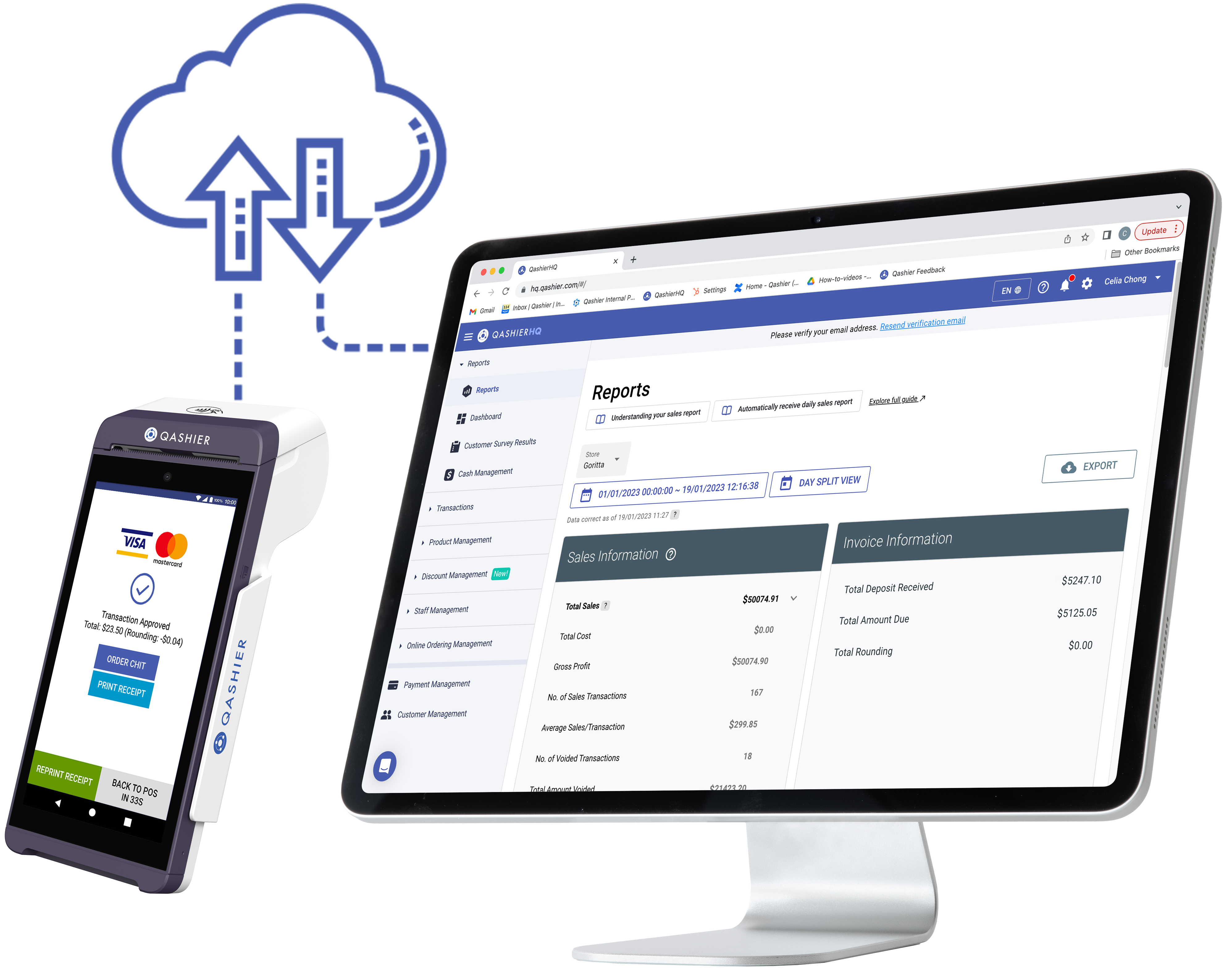 Qashier e-commerce integration diagram