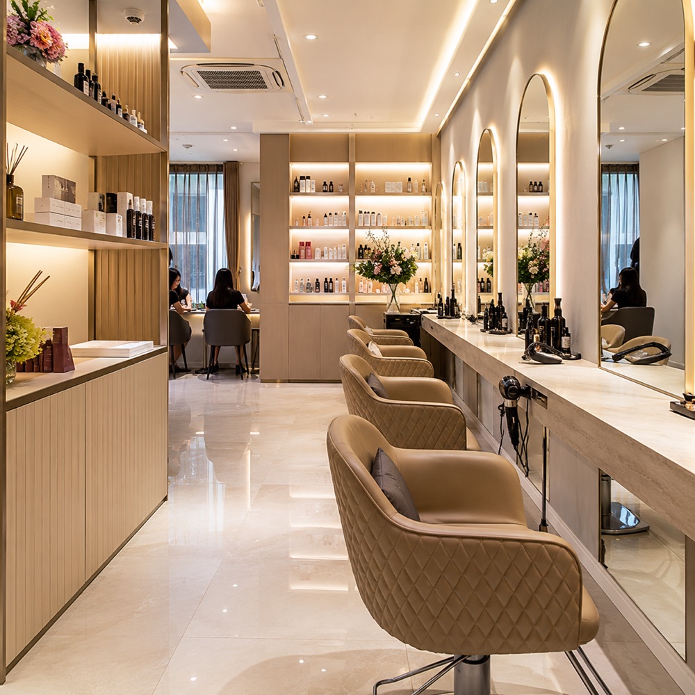 Hair and beauty salon interior