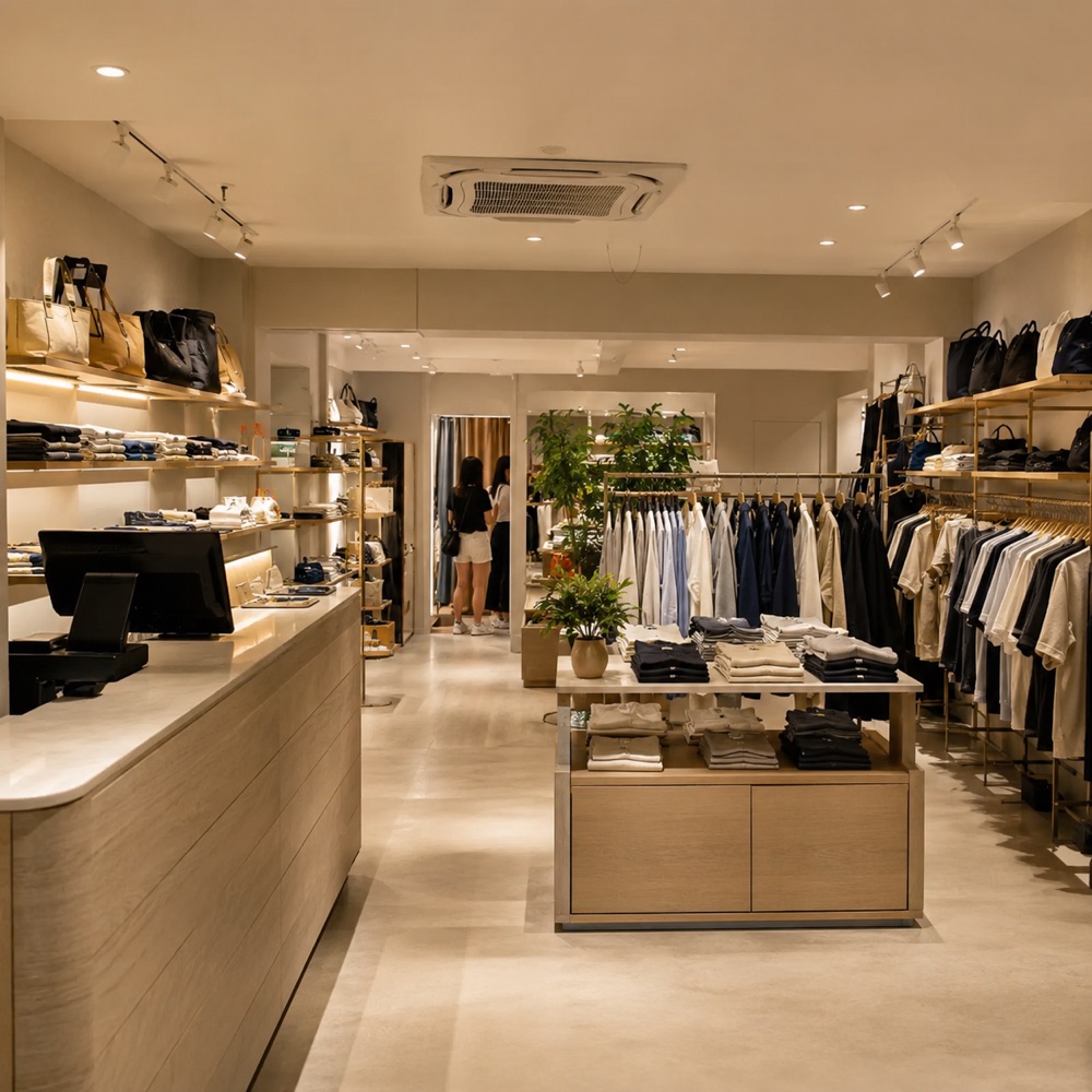 Retail store counter
