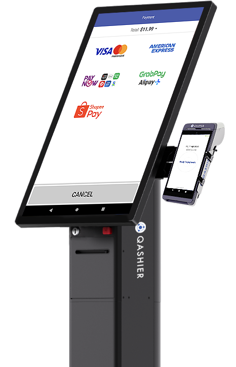 QashierKiosk with QashierXS payment terminal