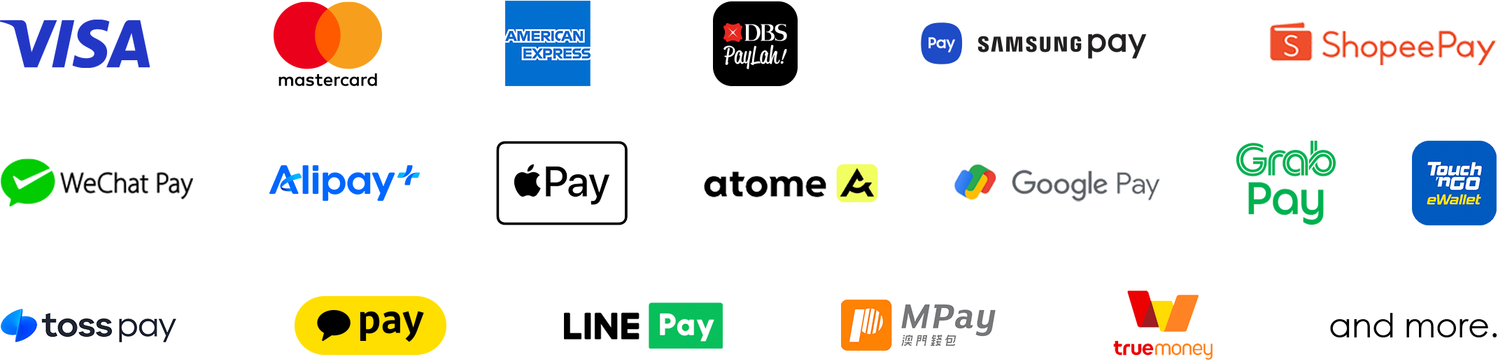 Payment method logos