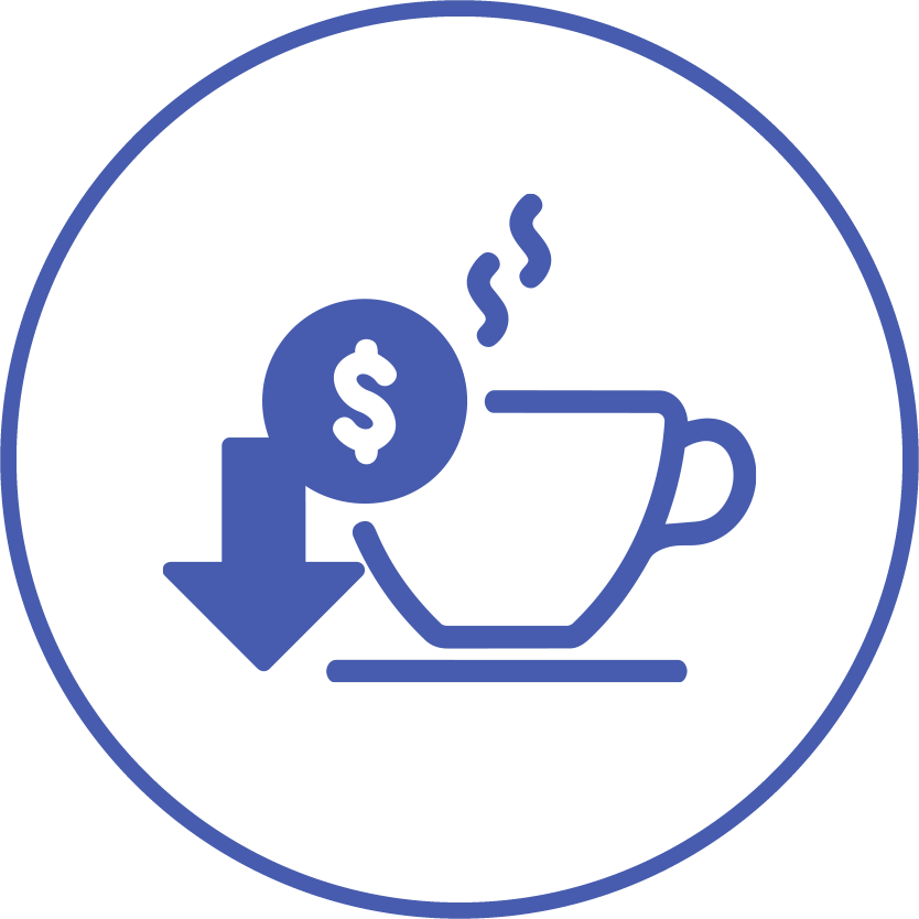 Costs less than your morning coffee.