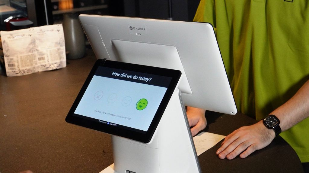 ตัวอย่างการเก็บผลสำรวจของลูกค้าบน Qashier POS
